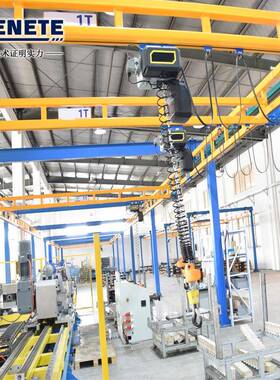 江苏柔性kbk单梁行吊桁吊质保两年C型轨道配件电动单梁起重机