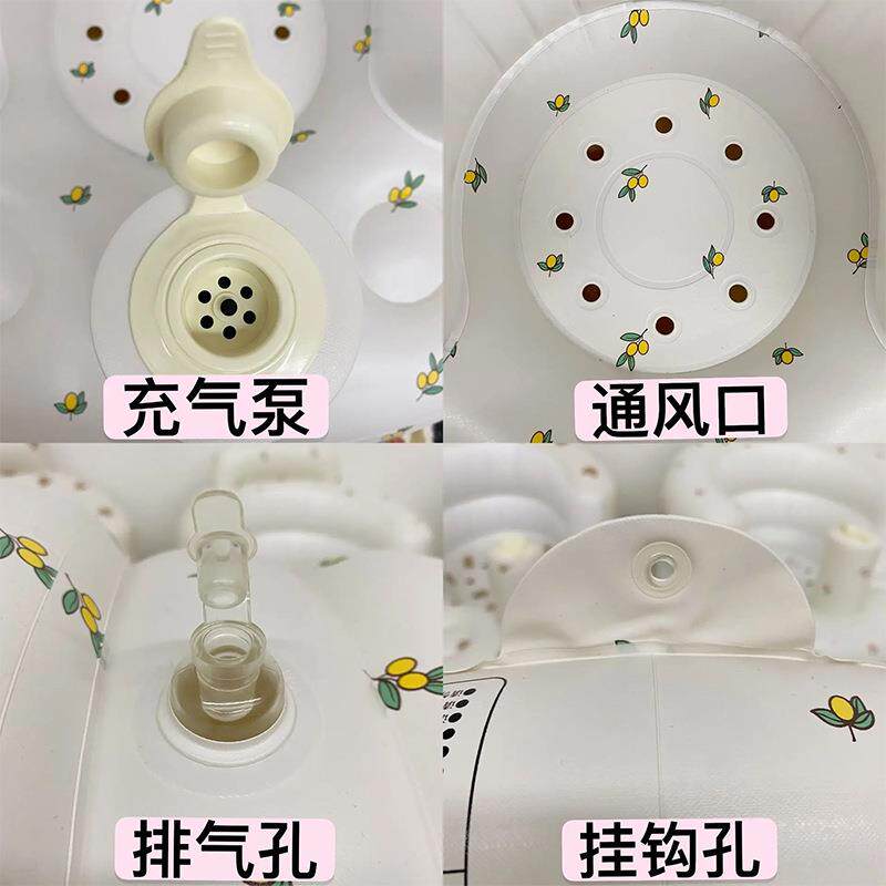 宝学坐儿椅婴夏季洗澡餐椅充气沙宝发座椅免洗6个月防水可携式训