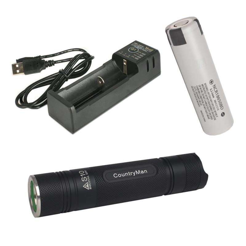 正品农夫s1电0户外edc便携18d650迷你小强光直充手电筒L2 le户外