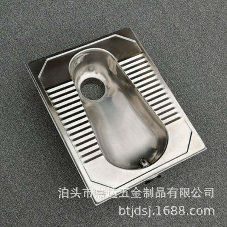 不锈钢蹲便器一体成型前排蹲便器公共厕所不锈钢水冲蹲坑式蹲便器