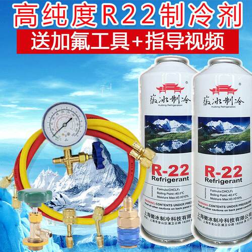 r22空调制冷液制冷剂氟利昂 家用雪种冷媒空调加氟工具套装汽车