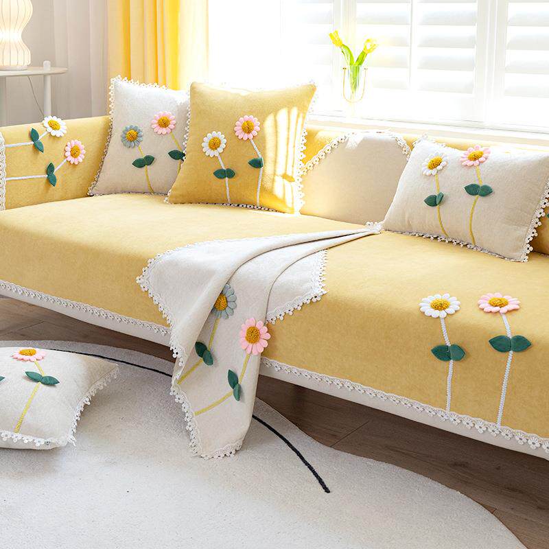 沙发垫四季通用皮防滑布艺高档时尚现代简约坐垫套罩盖布巾雪尼尔