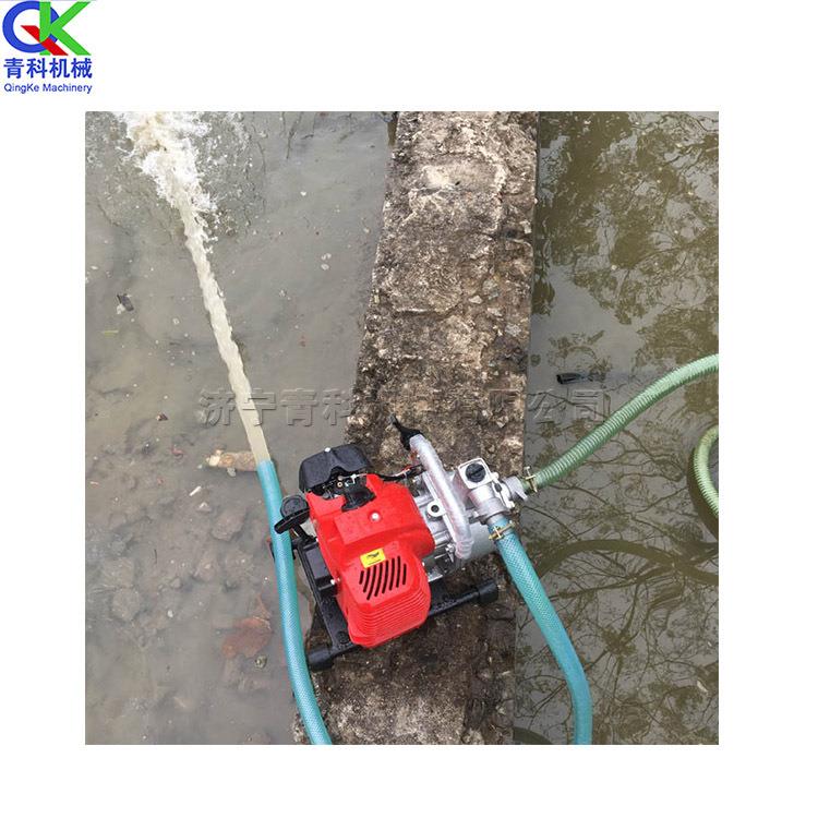 菜地园林花草灌溉抽水机汽油二冲程自吸水泵农用地面排灌机械