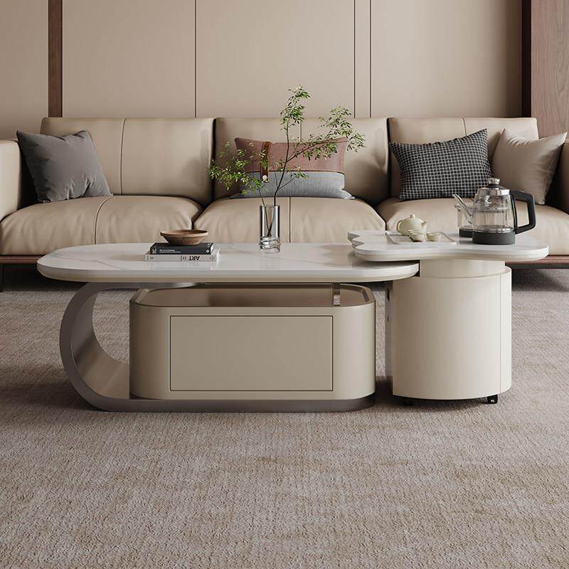 岩板功夫茶几客厅2025新款家用小户型高级感轻奢现代茶台泡茶一体