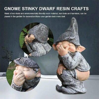 Cute Garden Sculpture Ornament Resin Dwarf Sculpture