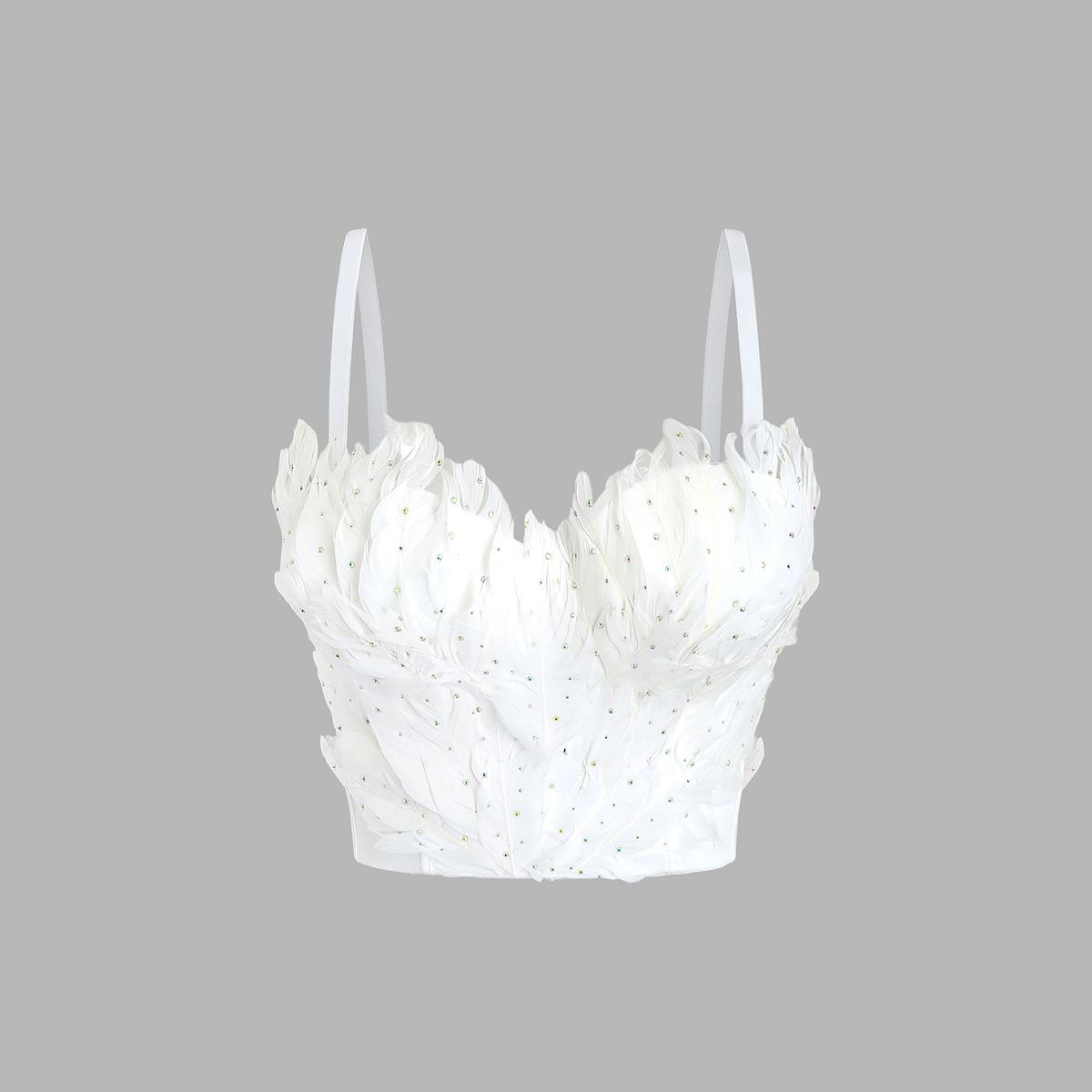 suspenders vest sexy bar stage female outerwear bra