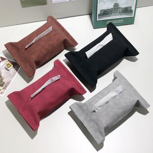 车载纸巾盒中控台汽车纸巾盒挂式车载纸抽盒装饰挂袋座椅客厅车用