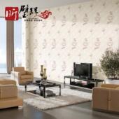 昕璧辉厂家直销欧式 可擦洗壁布 轻奢花型刺绣无缝墙布