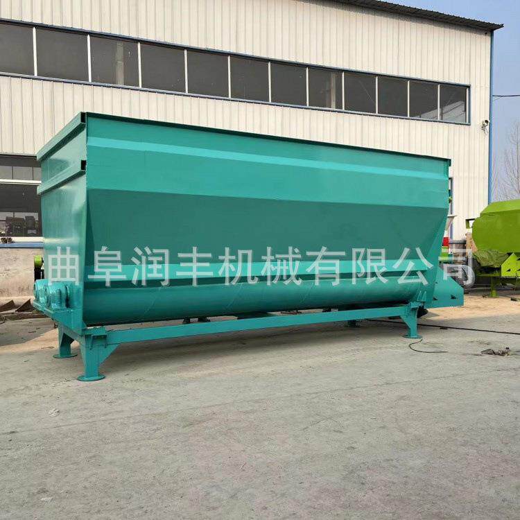 液压开仓养殖场TMR搅拌机双轴螺旋畜禽拌料机机械设备农用混合机