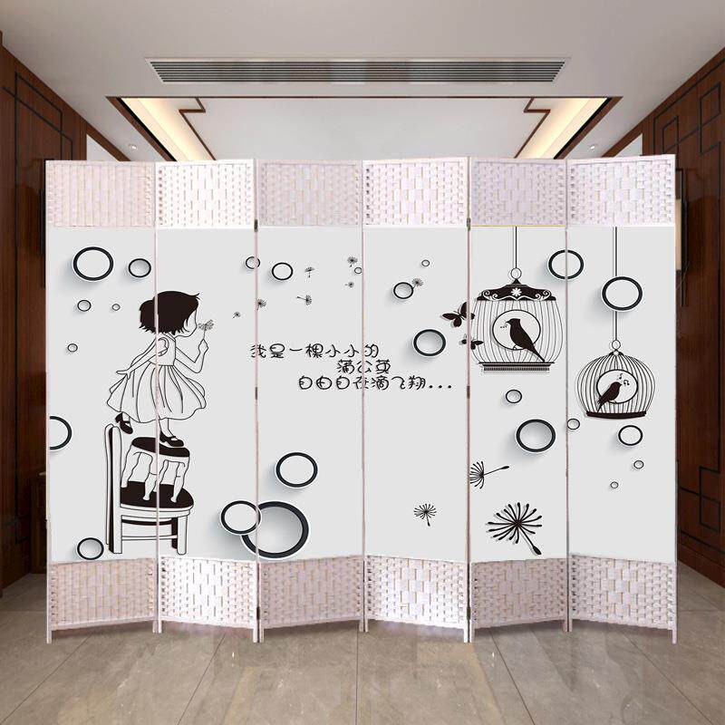 29简约现代屏风隔断客厅折叠动卧室办公室挡进门挡帘遮床板隔断移