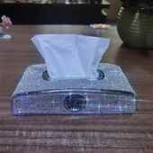 车载镶钻纸盒汽车临时停车号码 纸带巾卡车牌内时钟表餐 摆件镶钻