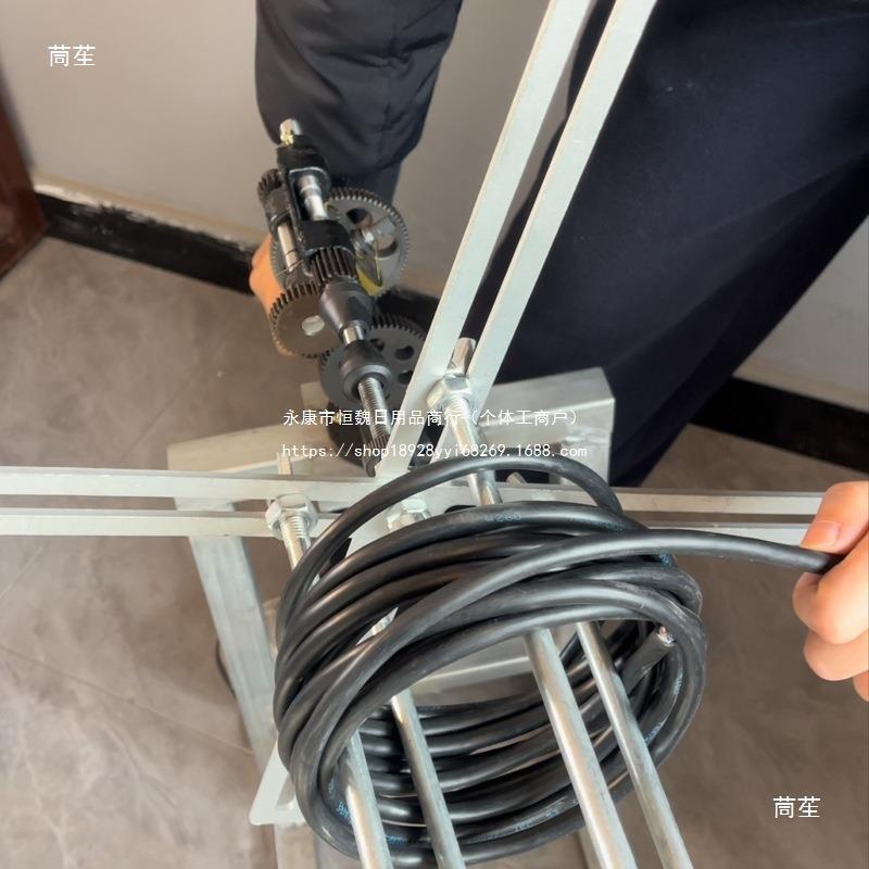 手摇式卷线盘绕线盘打676捆卷线器收缠器线电线卷线盘绕机线机分