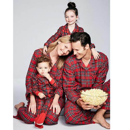 Christmas Pajamas Set Family Matching Outfits Adult Kid Baby