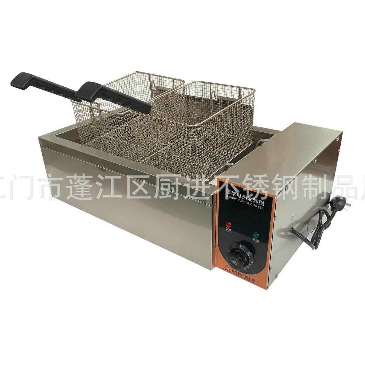 商用15升油条机电炸炉电炸锅油炸锅大容量加厚不锈钢源头厂家