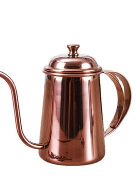 长嘴手冲壶细口壶650ml加厚304不锈钢滴漏咖啡壶滤冲泡茶壶宫廷壶