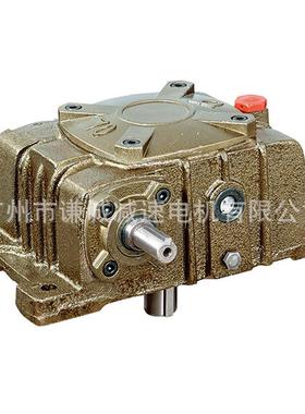 WPDX80-40蜗轮蜗杆减速机配0.75KW三相电动机出轴向下带联接法兰