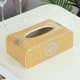 陶瓷创意餐厅奢华防霉欧式 高档抽长方形盒描金纸巾纸盒热销