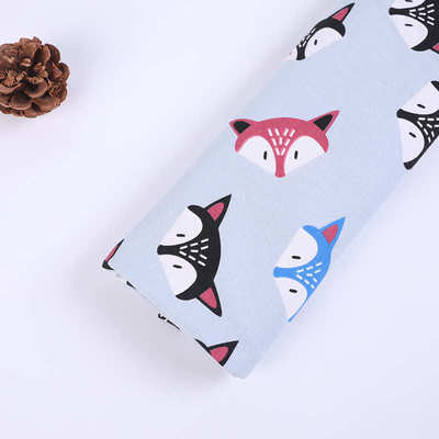 现货 40s针织印花布 四季婴幼儿爬服包被枕套透气面料