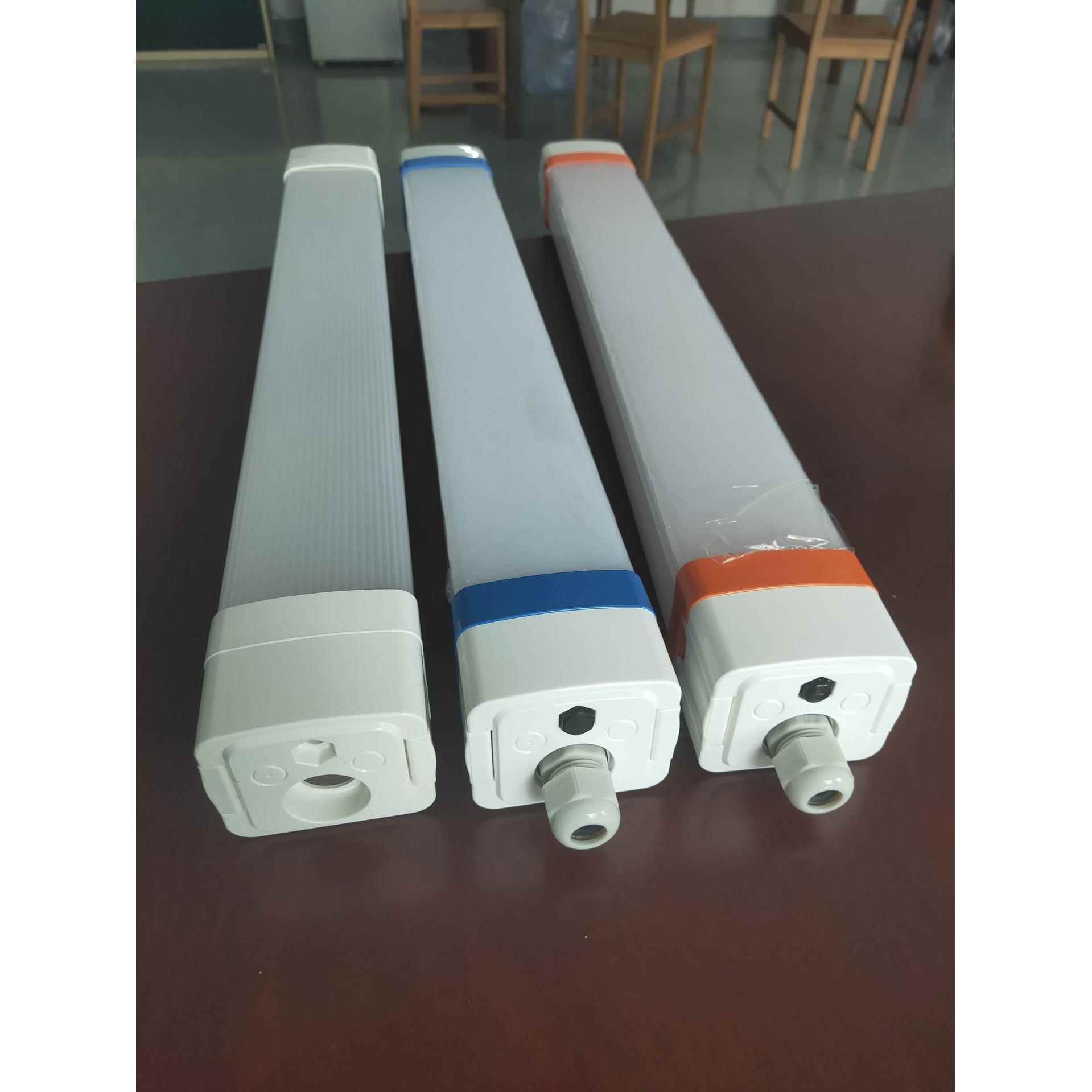 源头厂家三防灯外壳套件 挤塑PC灯罩 全塑双色灯管 36W防水外壳