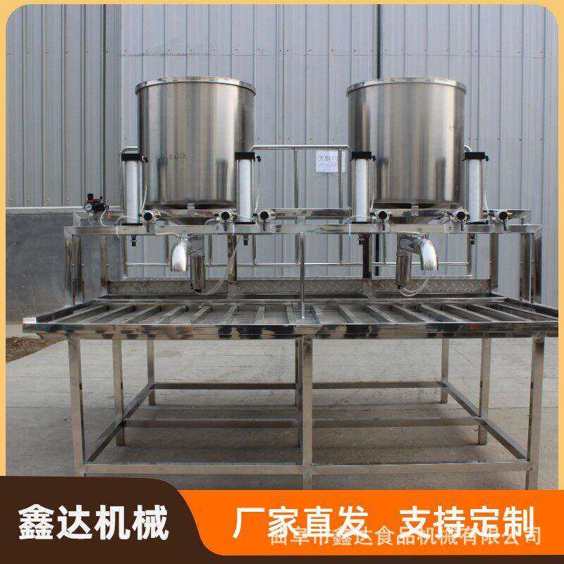 小型自动泼脑豆腐机设备 气压压制成型机器 技术包教会