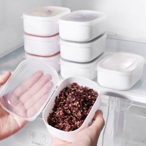Mixed grain rice portioning frozen boxes, brown rice weight