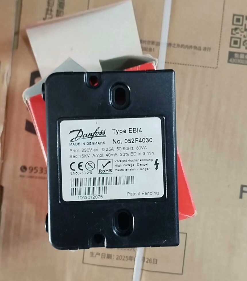 Danfoss丹佛斯点火变压器 EBI4 052F4030