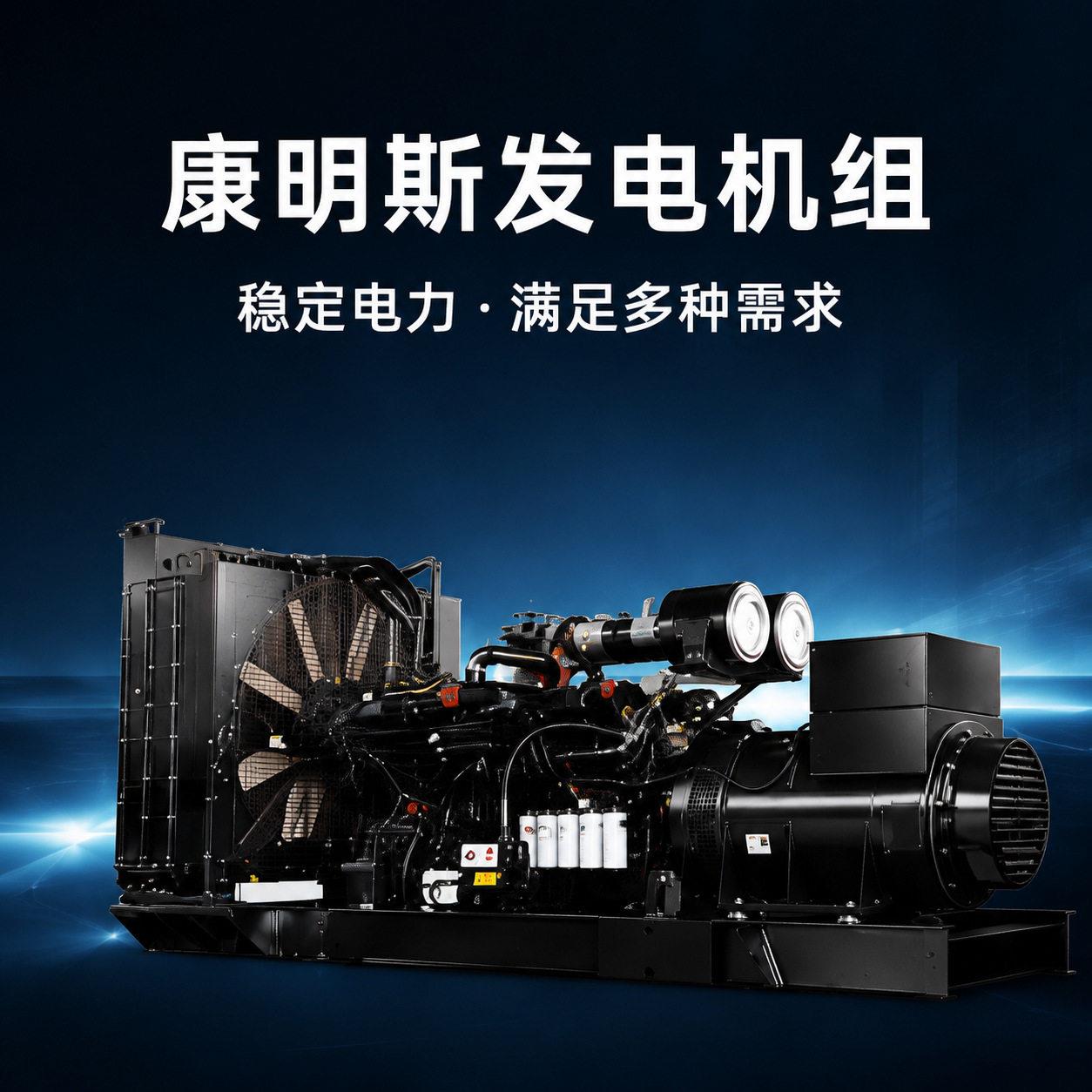 200kw康明斯柴油发电机组380v开架商用工厂酒店矿山工地备用应急