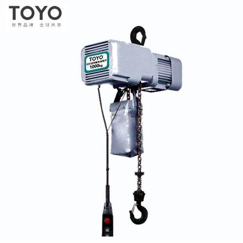 TOYO/东洋 日本固定式/挂钩式环链工业380V电动葫芦/1吨*4米单速