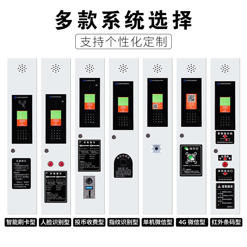 商场存包柜253 能储物柜指纹扫码存扫智码寄柜 脸识别手机柜厂人