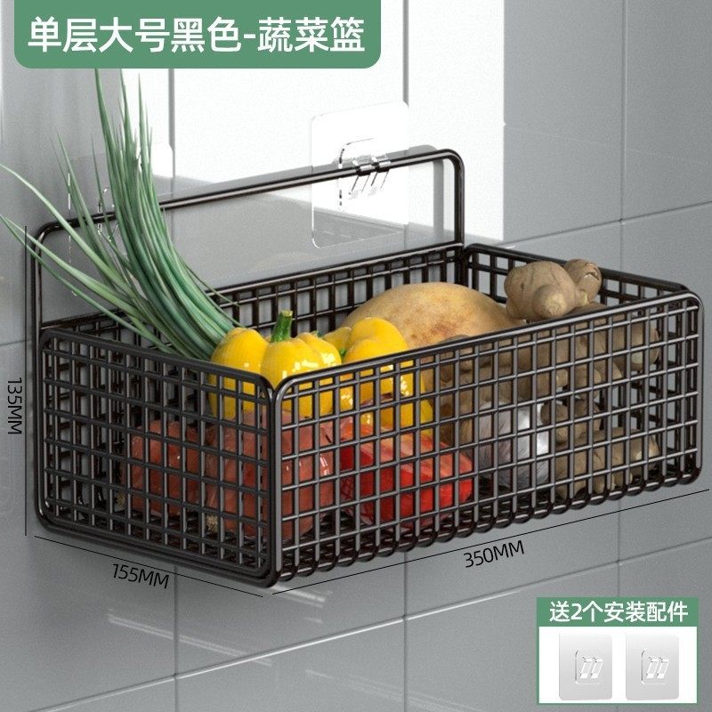 厨房柜门后收纳置物架橱柜蔬菜小挂篮筐墙上挂式柜子空间利用神器,厨房/烹饪用具,抹布架/厨房清洁收纳架,淘宝优惠券,粉丝福利购,淘宝优惠卷