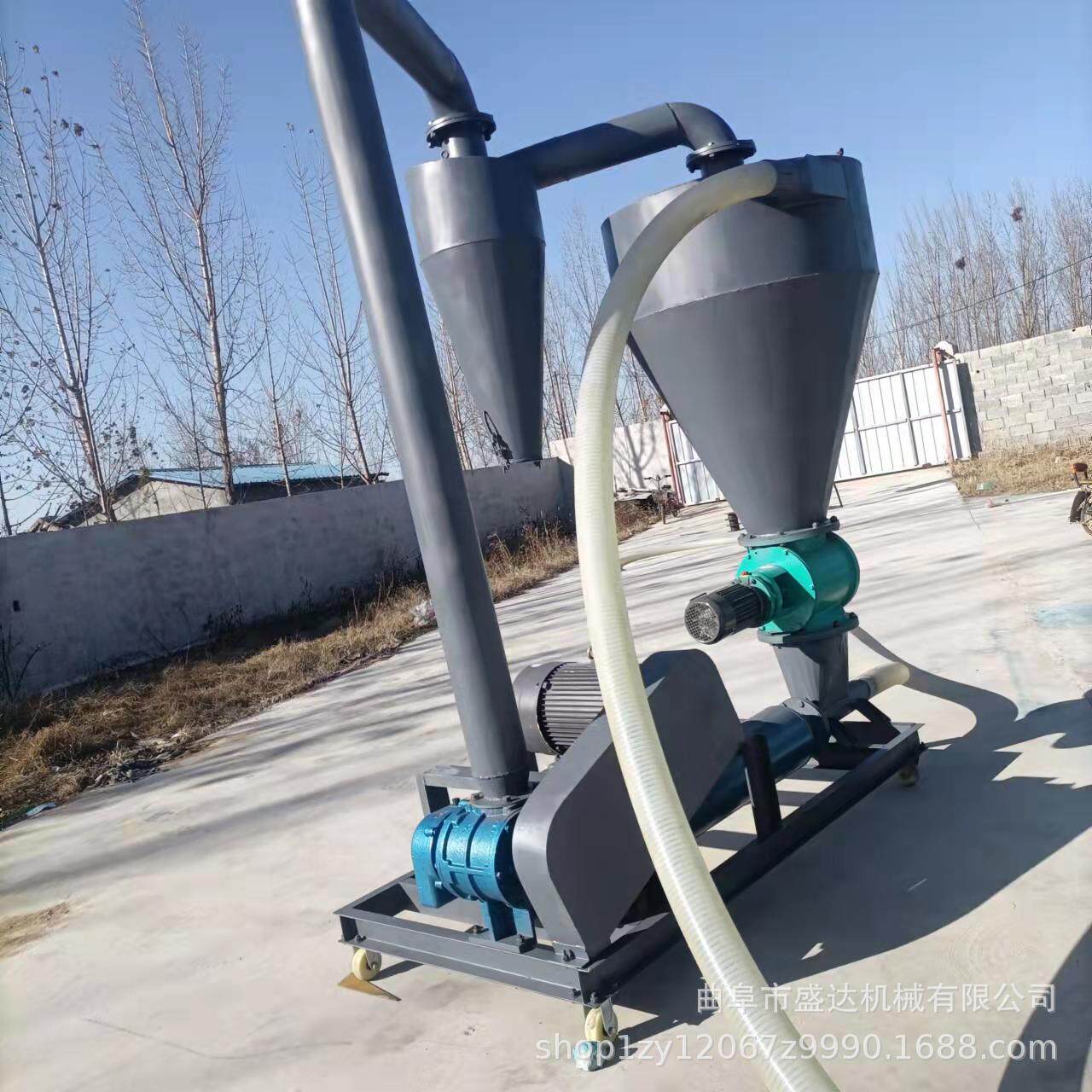 水泥粉末多用途气动输送机风力运输气动吸粮机运输机多少钱