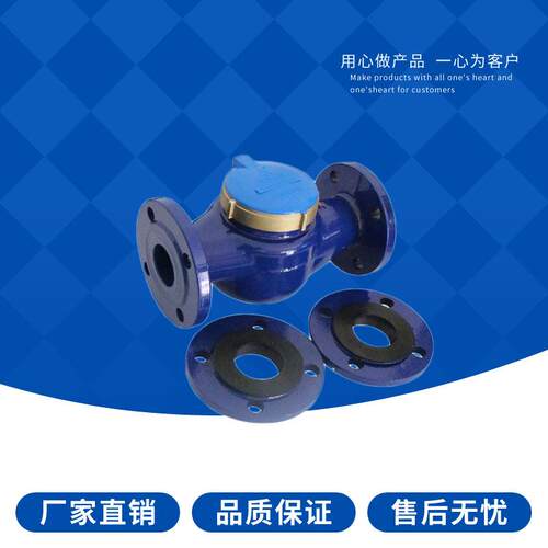 埃美柯法兰水表 LXS-E铁壳法兰旋翼式 冷水表法兰水表DN50~100