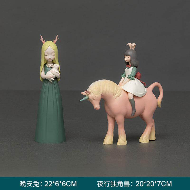 正品白夜童话将军套猫组艺摆件酒柜饰品创意家装居饰品礼术物礼盒