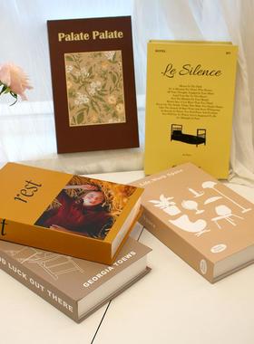 假书摆件装饰客厅书房彷真书轻奢装饰书道具书本拍照书盒家居饰品