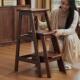 实木梯凳家用梯子多功能折叠梯登高楼梯凳子两用置物架爬梯三步梯