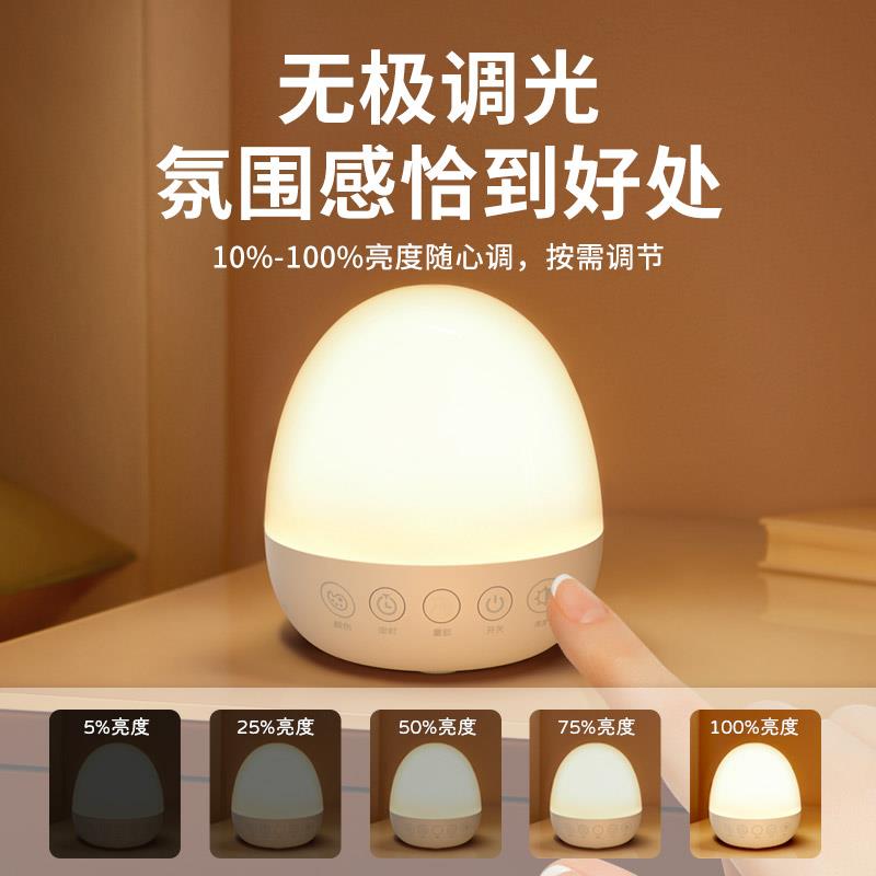 Ly卧ridz里睿充电触摸小夜灯超长航拍拍灯833儿喂奶续护眼室睡眠