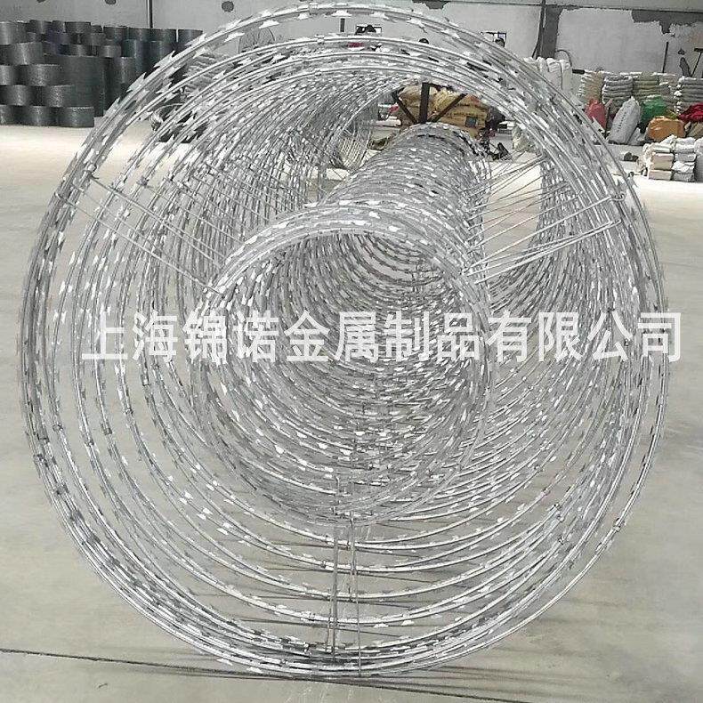 供应焊接刀片刺网不锈钢刀片刺网刀片刺绳刺网