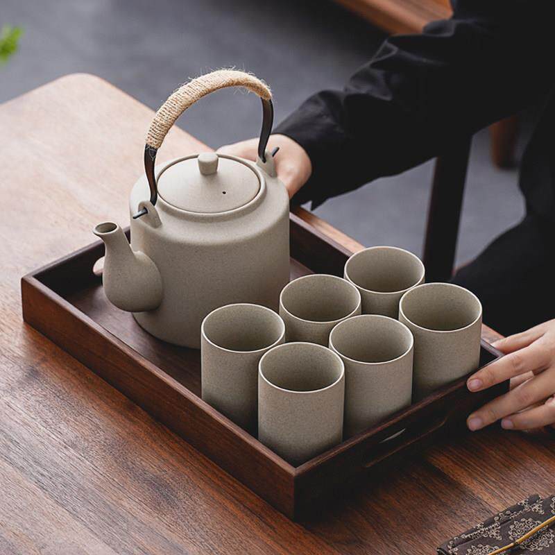 围炉煮茶壶套组黑晶炉炭炉明火烧水壶饭厅饭店提梁冷冷水壶泡茶壶