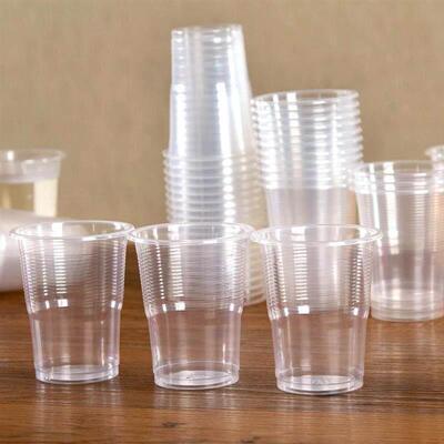50Pcs Clear Plastic Disposable Cups Party Shot Glasses Tumbl