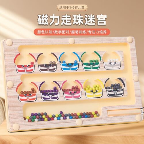 Magnetic Maze Ball Game - Focus and Attention Training Toy f