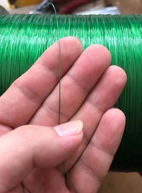 304不钢绿色葡萄遮百衣香果户外植物爬藤阳URG网包胶钢丝晾服绳锈