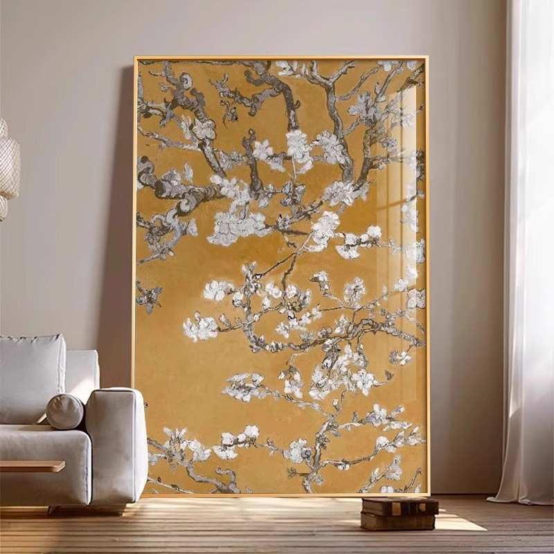 《杏花》梵高世界艺术名画客厅大幅落地画沙发背景墙装饰画挂画