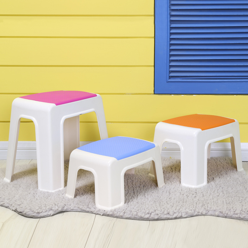 厂家批发塑料塑料客厅防滑收纳凳