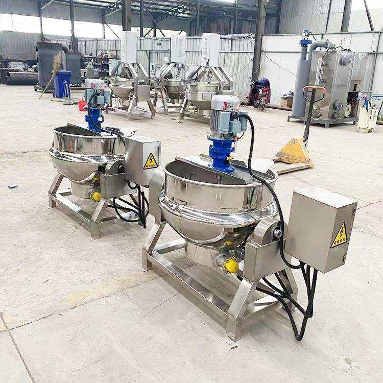 新品不锈钢蒸汽加热卤鸭蒸煮锅可倾式煮五香鸡蛋夹层锅现货出售