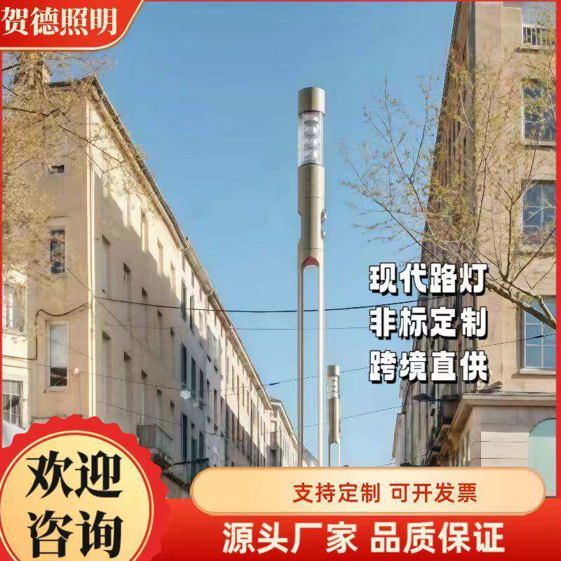 跨境优选工程品质音柱广播商用户外防水室外监控智慧路灯太阳能灯