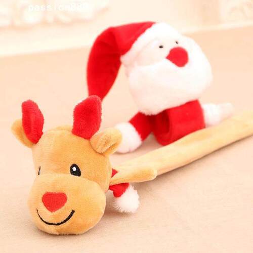Christmas decorations with patting straps popping rings