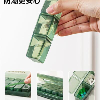 Pill Box Holder Weekly Medicine Storage Organizer Container
