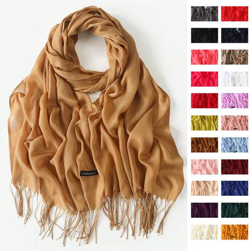 Women 100g thin imitation cashmere scarf 仿羊绒围巾女薄款