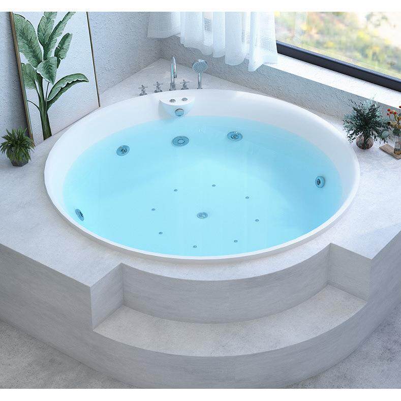 亚克力圆形浴缸家用嵌入式成人小户型1.2-1.5米欧式按摩浴池