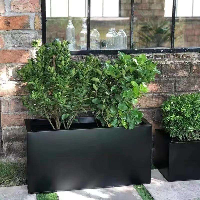 户外部花箱外架售摆商业街楼广场隔ZWL断长方形花盆花子园艺花坛